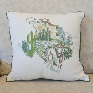 Everything Texas Pillow 16" x 16"