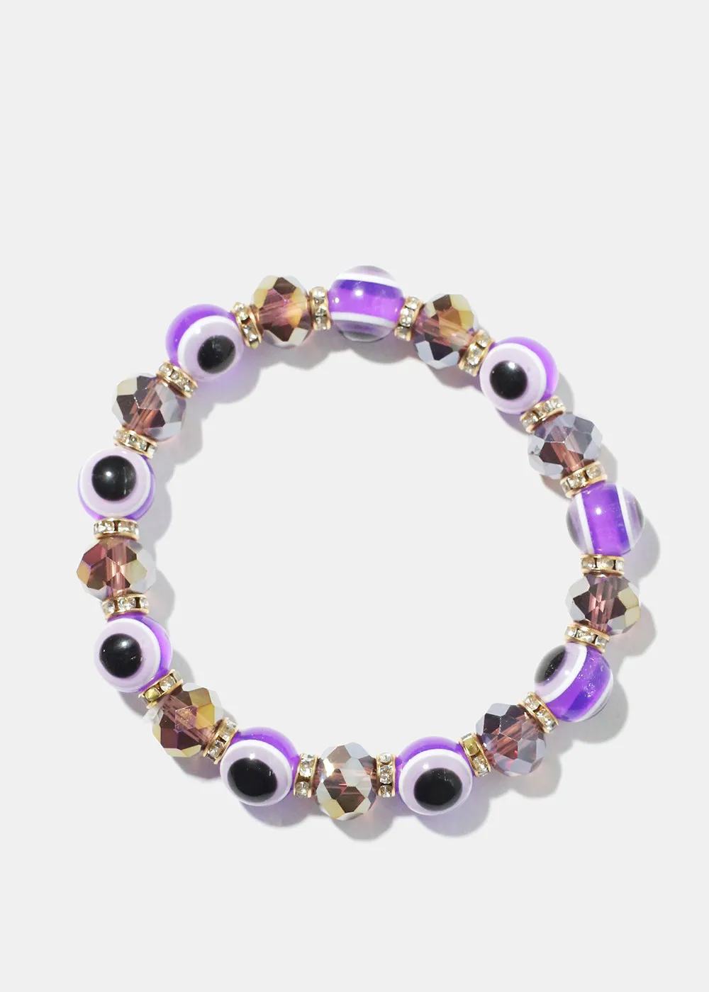 Evil Eye Vibrant Bead Bracelet