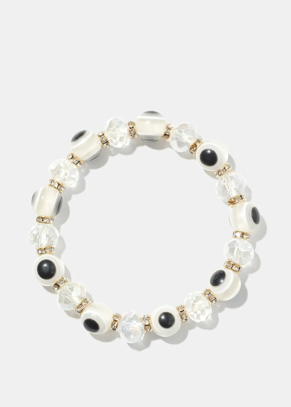 Evil Eye Vibrant Bead Bracelet