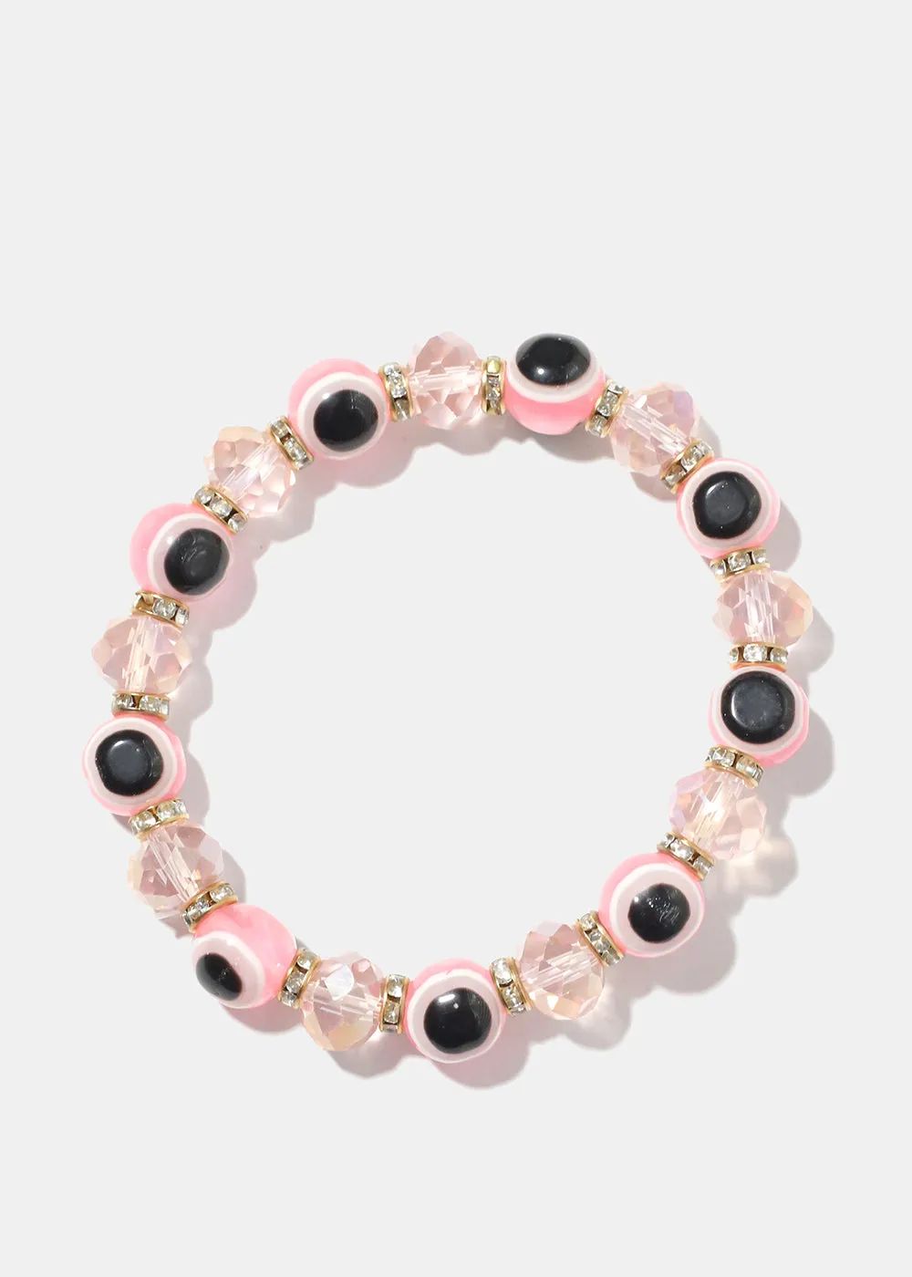 Evil Eye Vibrant Bead Bracelet