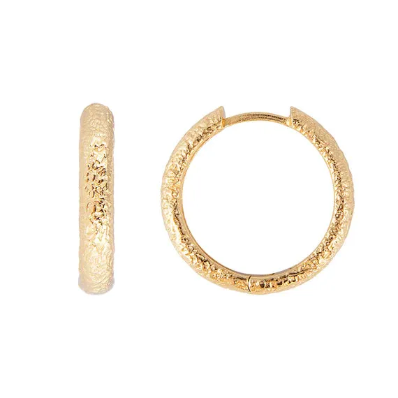 FAIRLEY Antique Gold Maxi Hoops