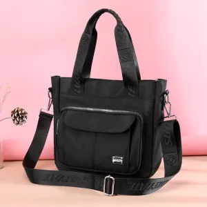 Fashion Women's Bag Nylon Waterproof Sports Bags Solid Color Large Capacity Shoulder Bags Anti-theft Handbags For Female 2021