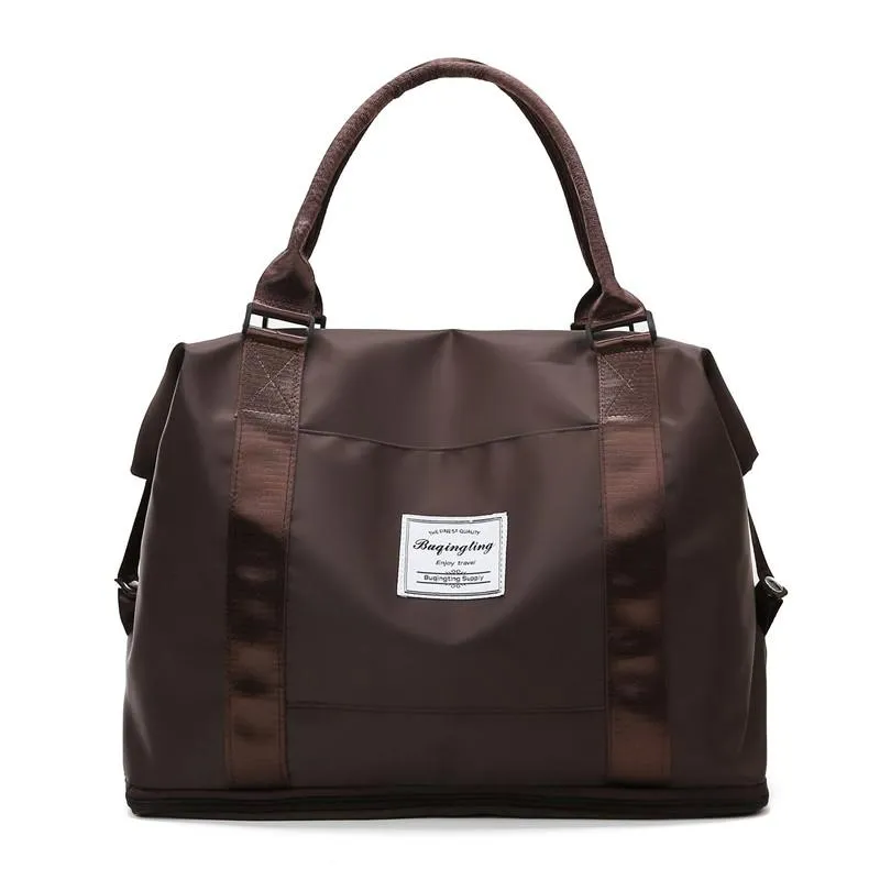 Fashion Women's Travel Bag Sports Fitness Bags Suitcases Duffle Bag Waterproof Weekend Handbag Large Capacity Shoulder Bag