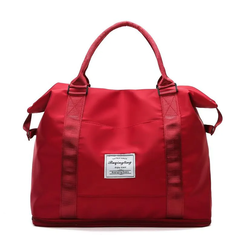 Fashion Women's Travel Bag Sports Fitness Bags Suitcases Duffle Bag Waterproof Weekend Handbag Large Capacity Shoulder Bag