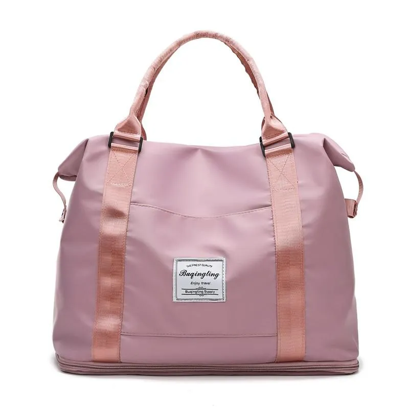 Fashion Women's Travel Bag Sports Fitness Bags Suitcases Duffle Bag Waterproof Weekend Handbag Large Capacity Shoulder Bag