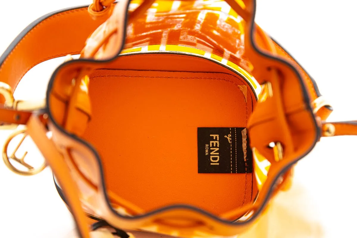 Fendi Orange Mon Tresor Mini Bucket Bag