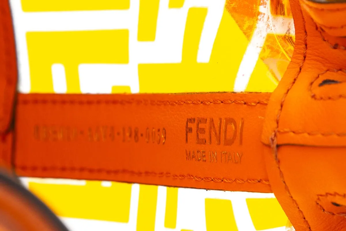 Fendi Orange Mon Tresor Mini Bucket Bag