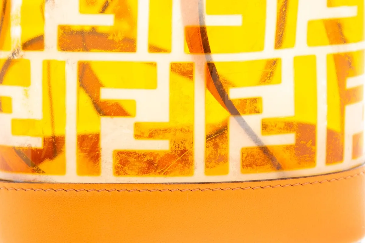 Fendi Orange Mon Tresor Mini Bucket Bag