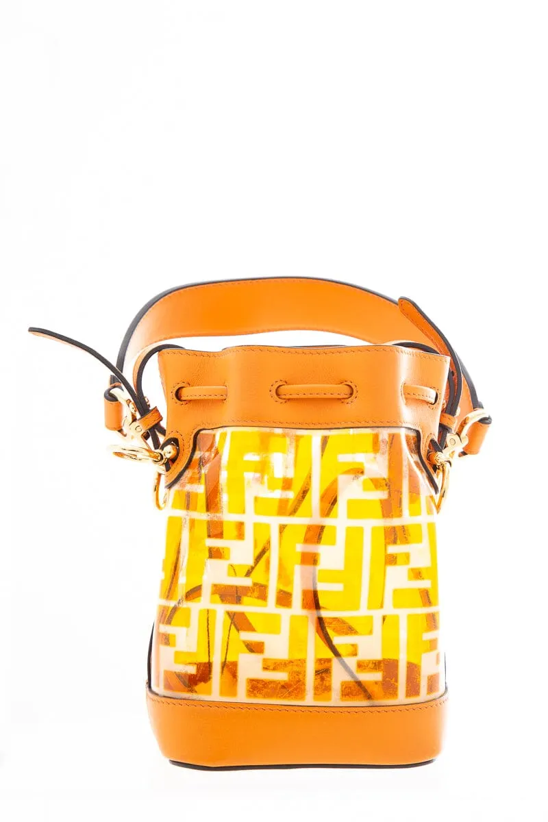 Fendi Orange Mon Tresor Mini Bucket Bag