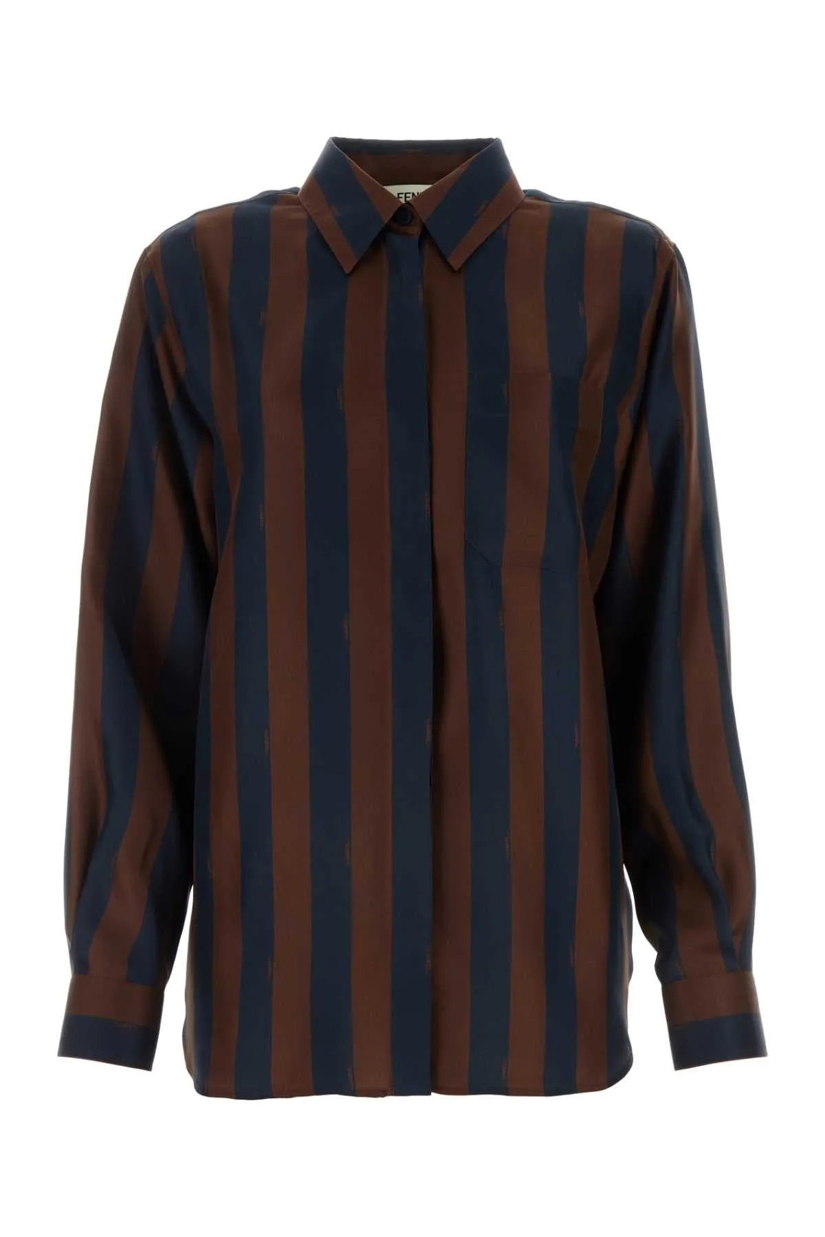 FENDI Printed Silk Shirt for Women - Size FS8190AWZV F1P2U