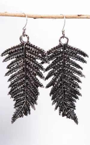Fern Earrings | Silver