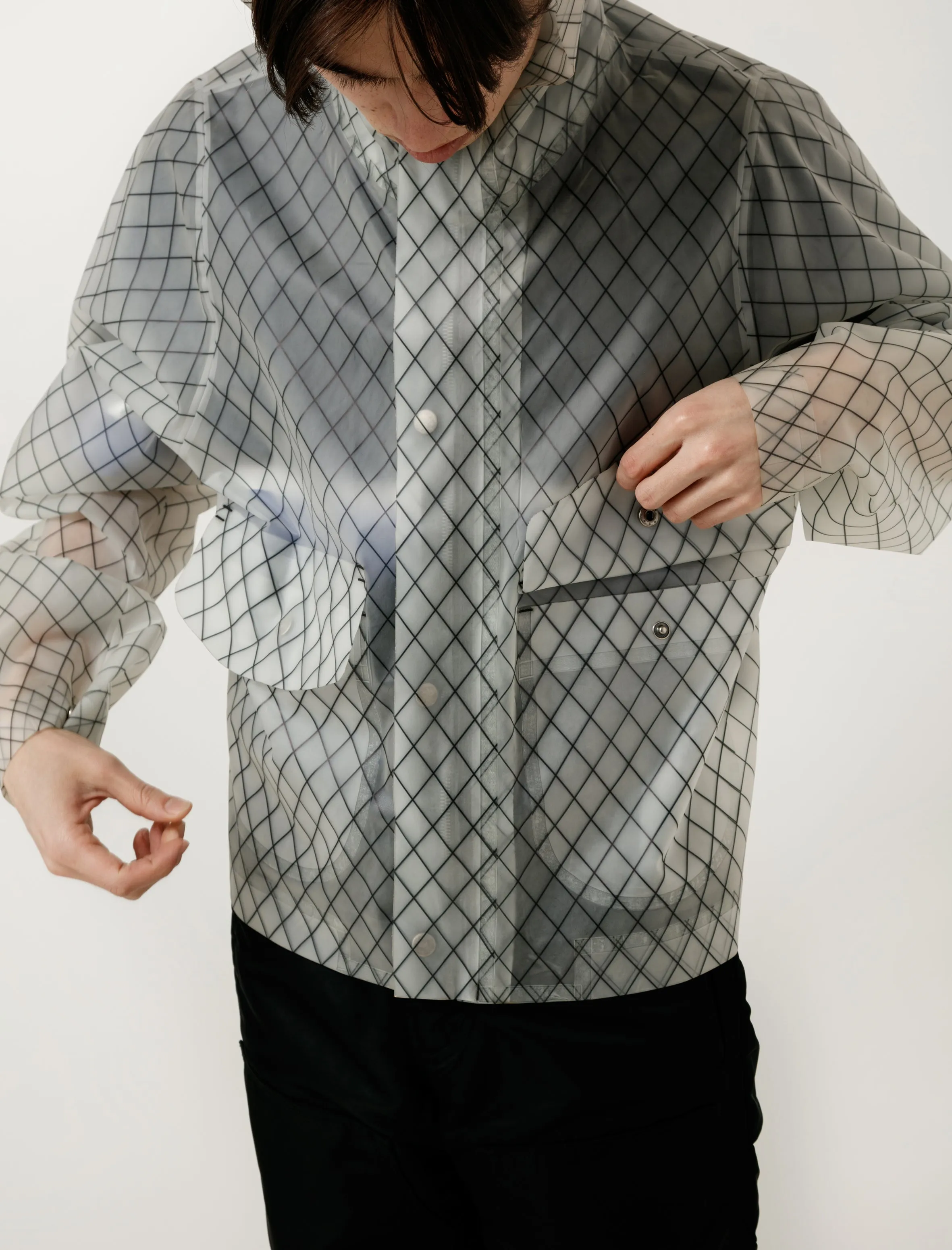 Fishnet Bonded Rain Shell