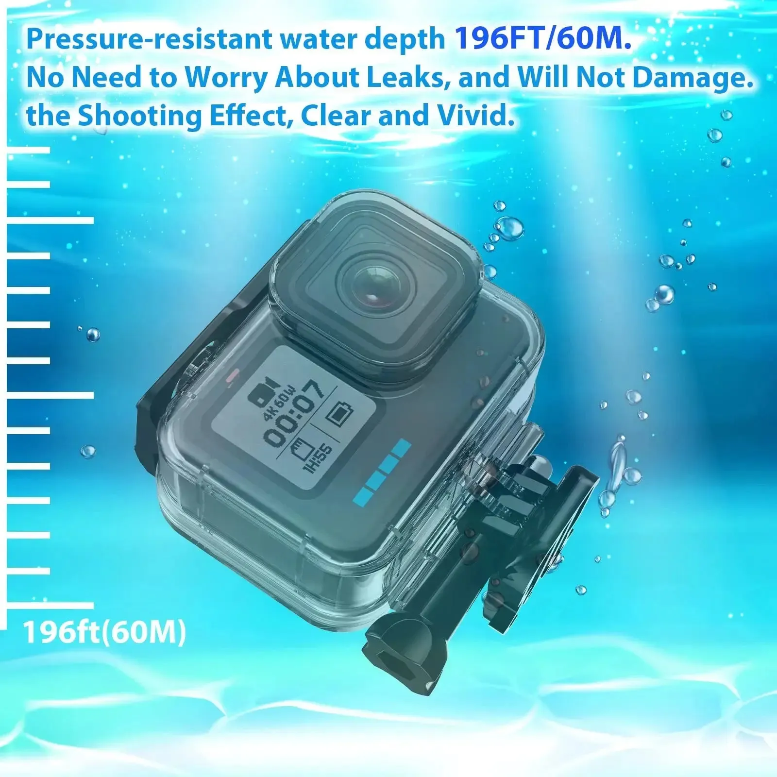 For GoPro Hero 11 10 9 Black Case Waterproof 60M Housing Diving Protective for Go Pro 9 10 GoPro9 Underwater Cover Accessories