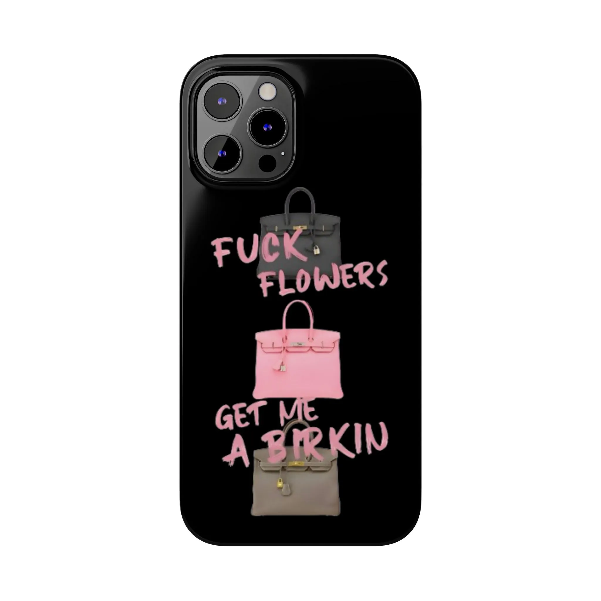 Forget Flowers - Designer Bag Love Phone Case in Black - Designer iPhone cases
