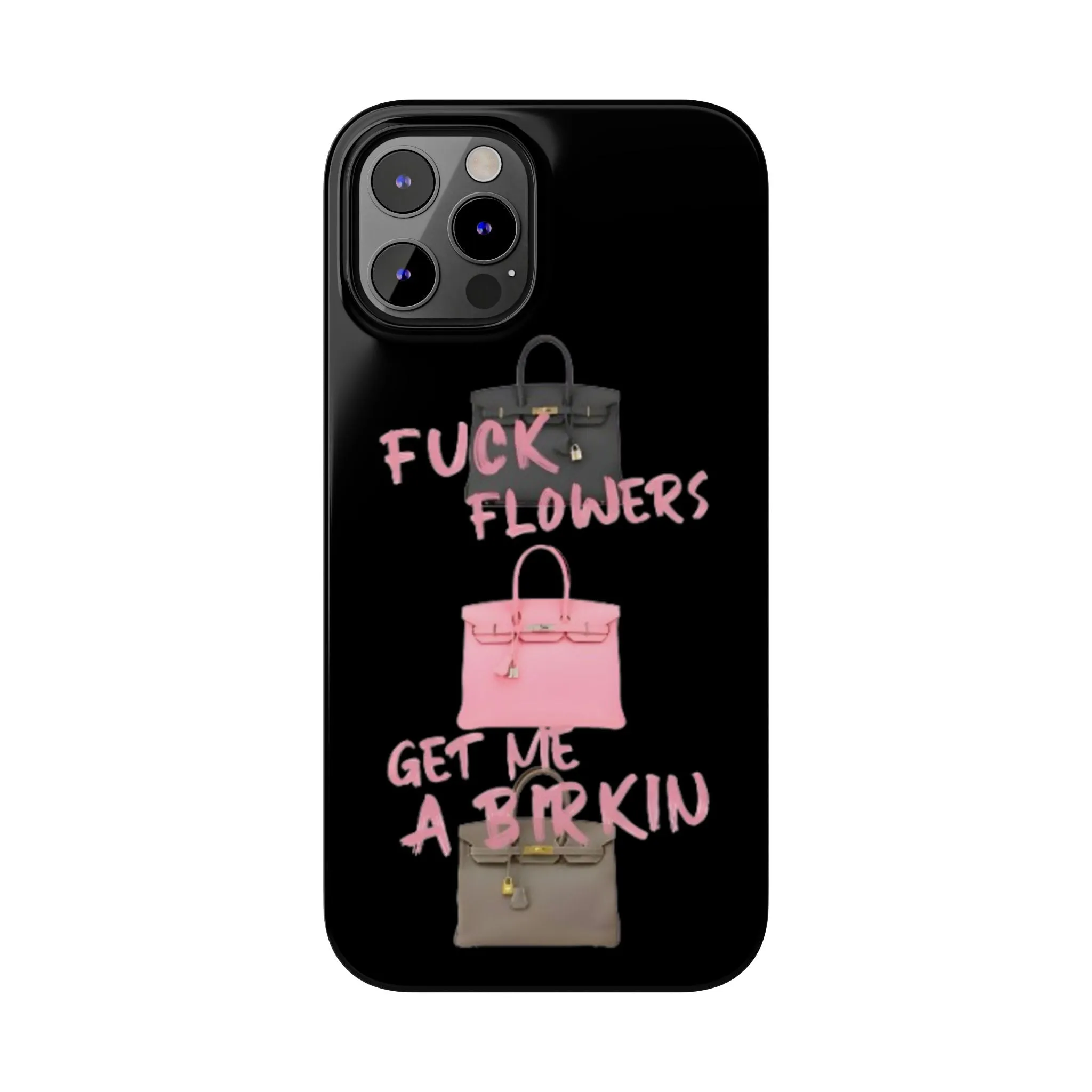Forget Flowers - Designer Bag Love Phone Case in Black - Designer iPhone cases