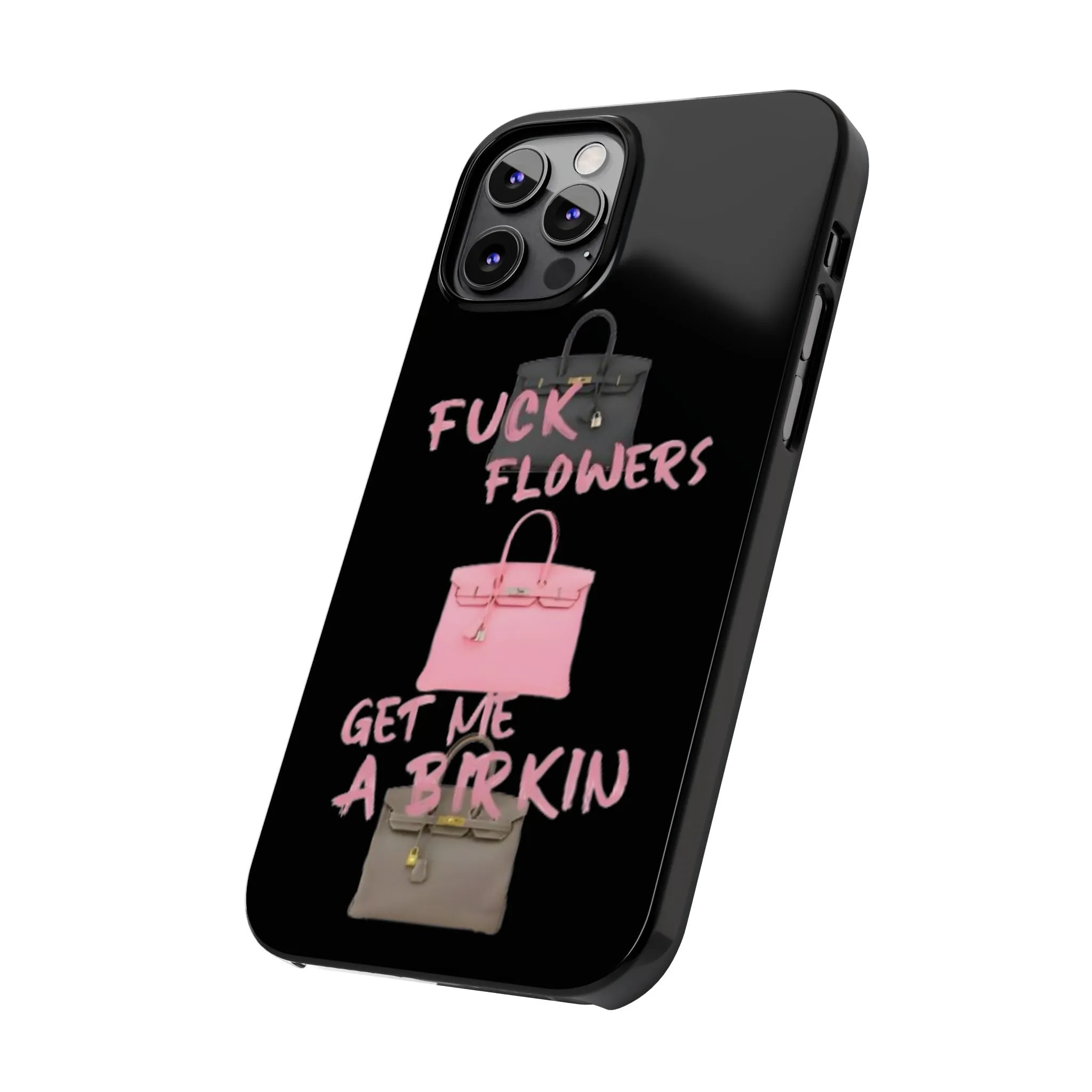 Forget Flowers - Designer Bag Love Phone Case in Black - Designer iPhone cases
