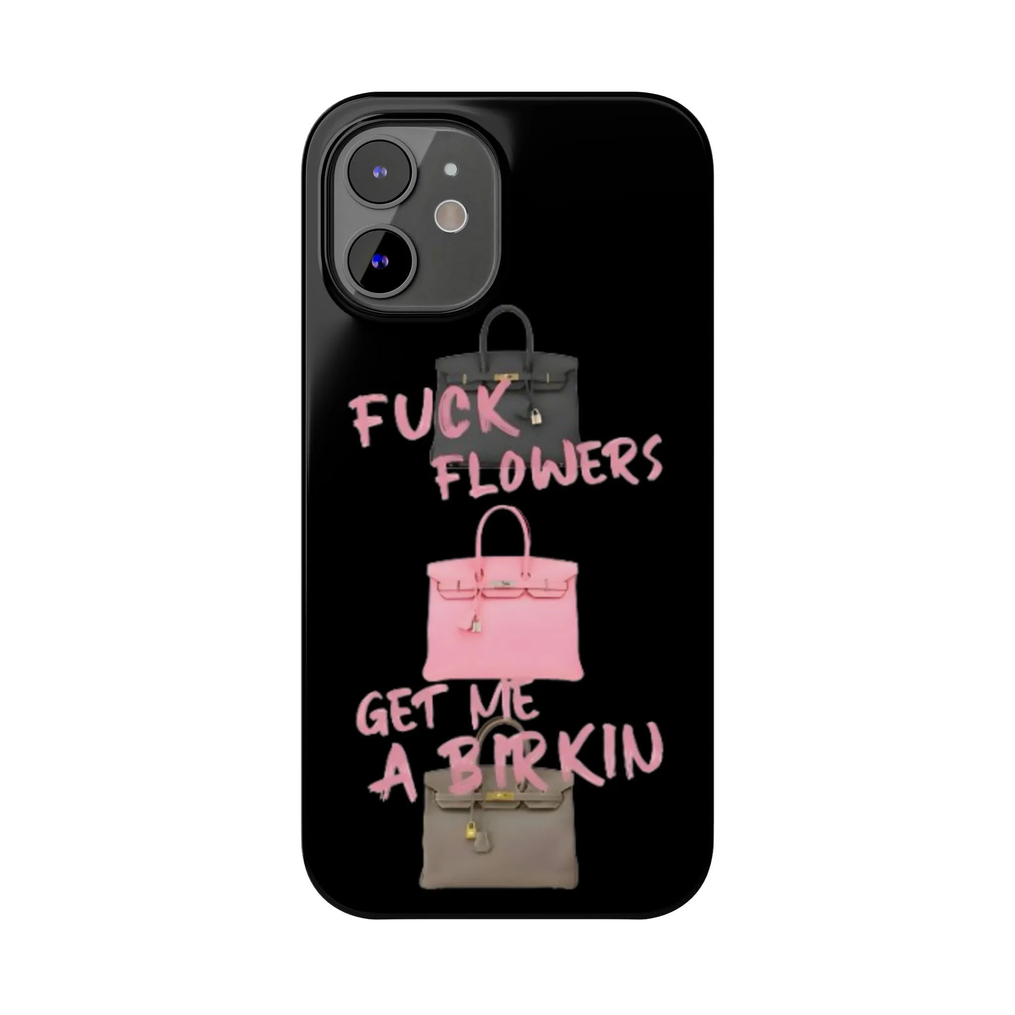 Forget Flowers - Designer Bag Love Phone Case in Black - Designer iPhone cases
