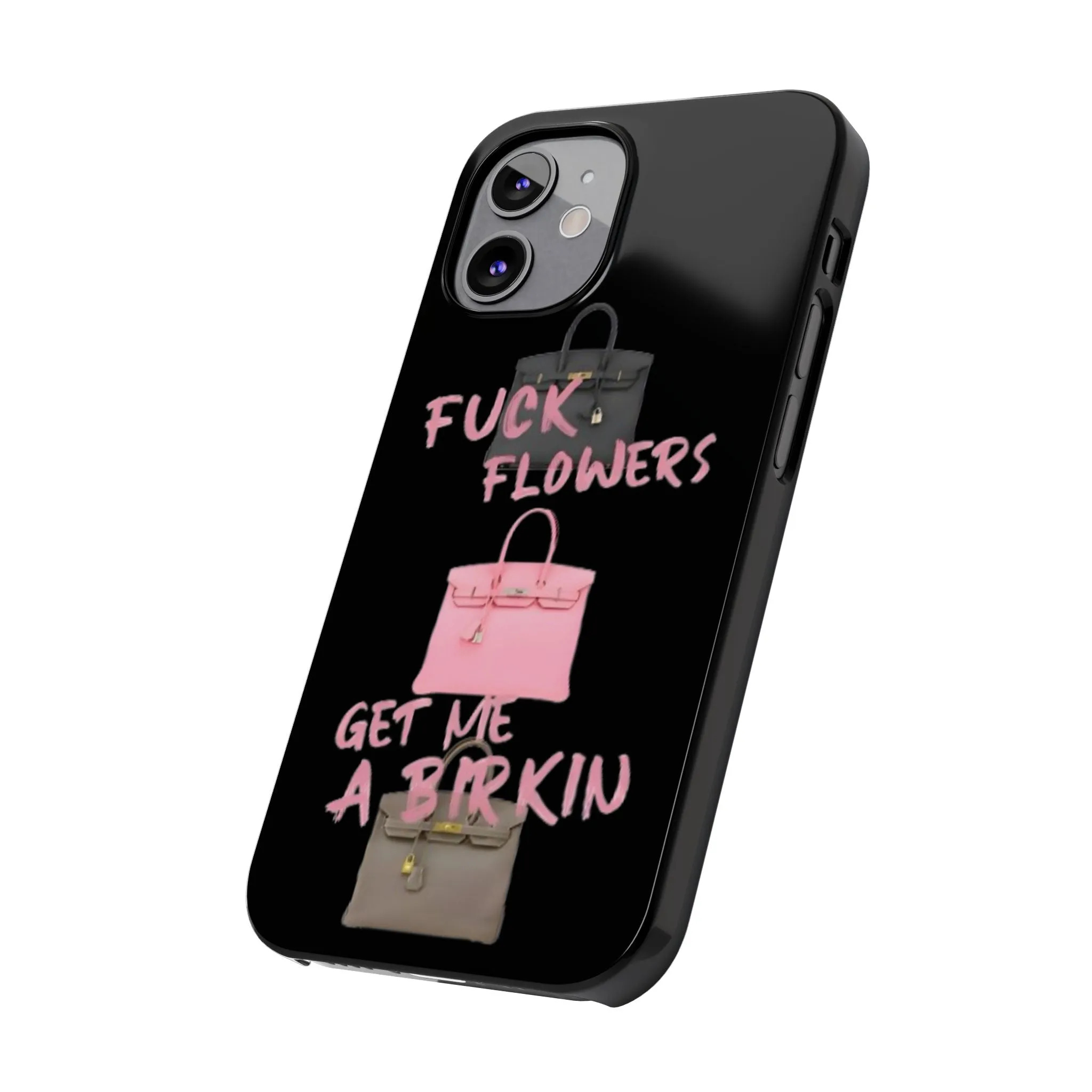 Forget Flowers - Designer Bag Love Phone Case in Black - Designer iPhone cases