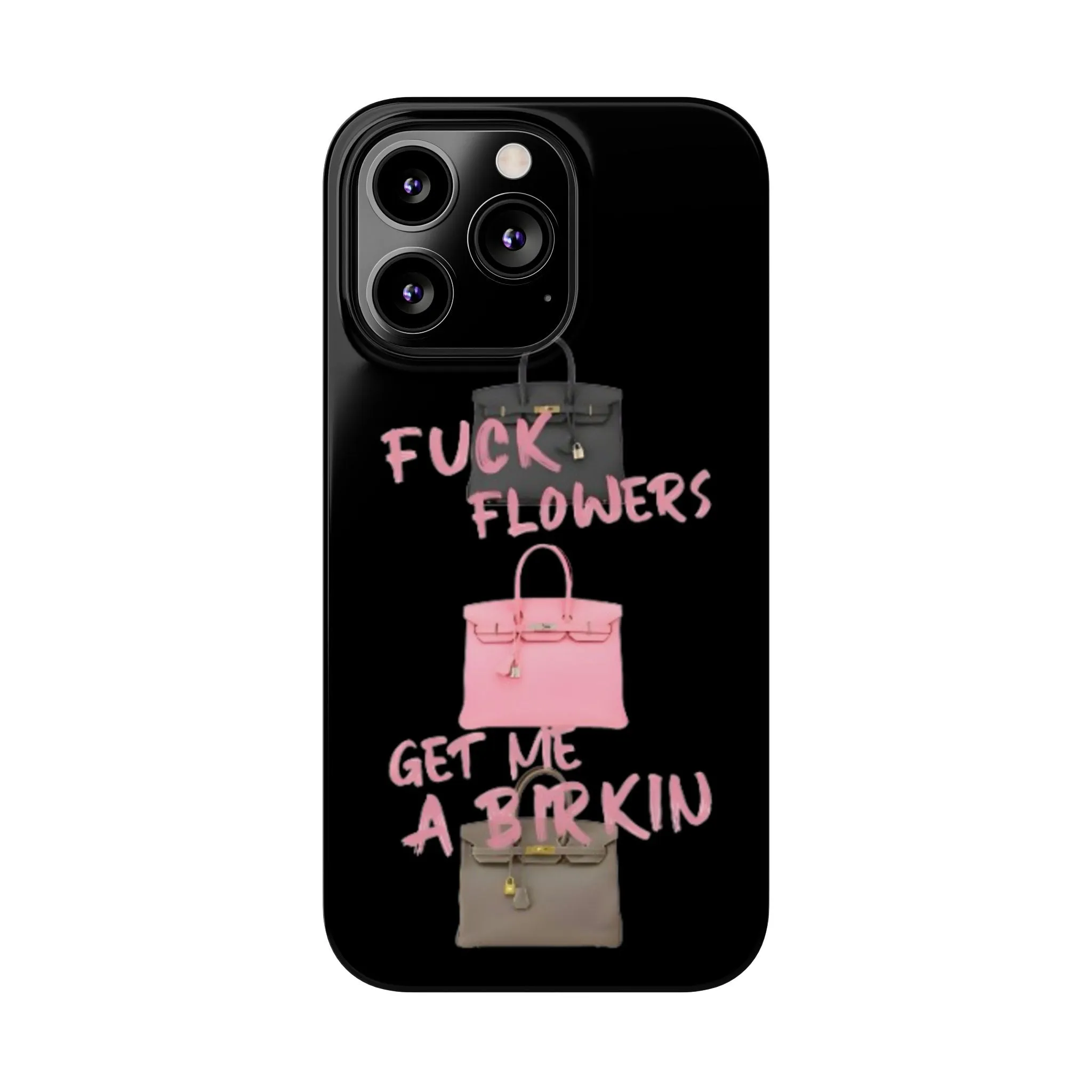 Forget Flowers - Designer Bag Love Phone Case in Black - Designer iPhone cases