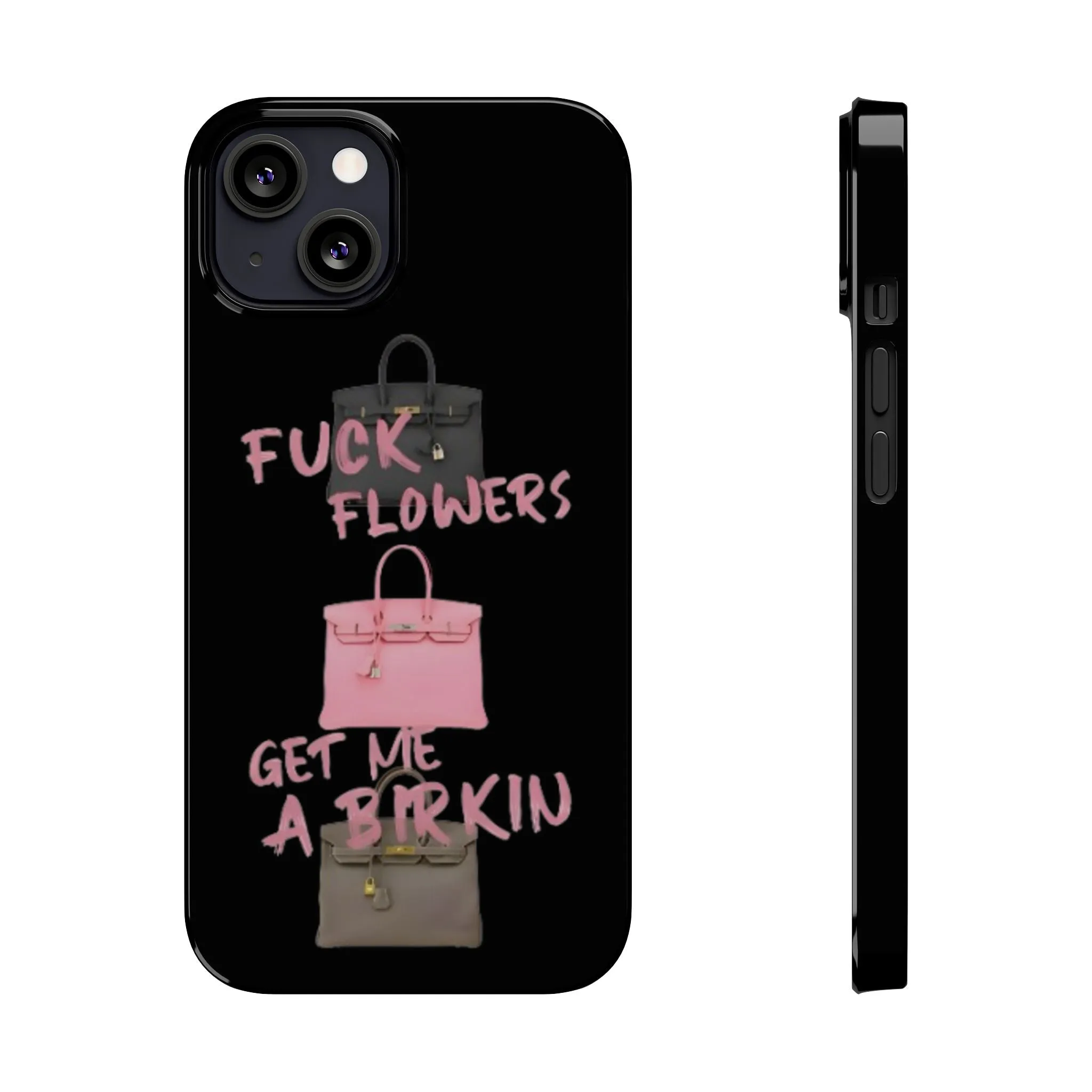 Forget Flowers - Designer Bag Love Phone Case in Black - Designer iPhone cases