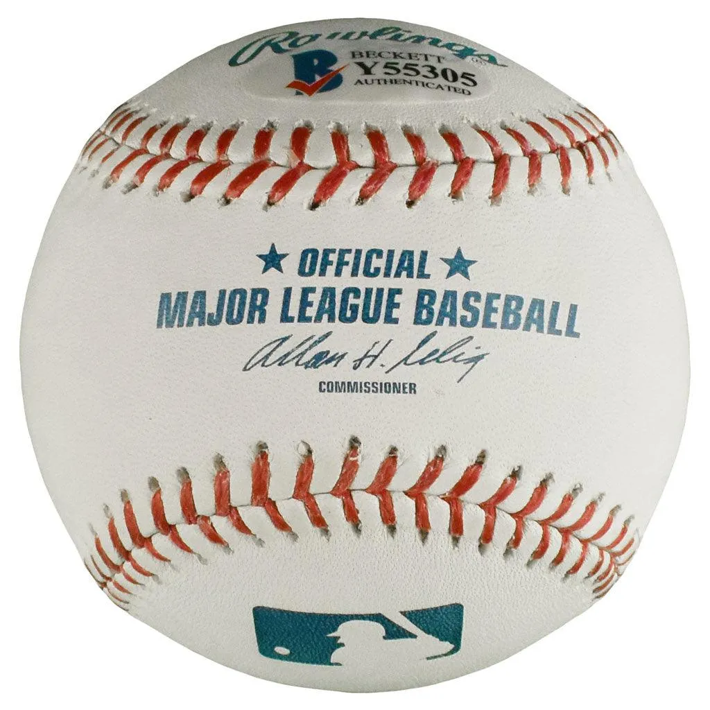 Frank Robinson Signed And Inscribed HOF 82 MLB Baseball (BAS)