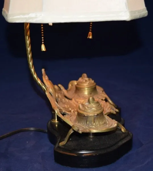 French Rococo Inkwell Lamp 19th century ( 1800s )