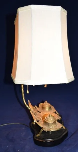 French Rococo Inkwell Lamp 19th century ( 1800s )