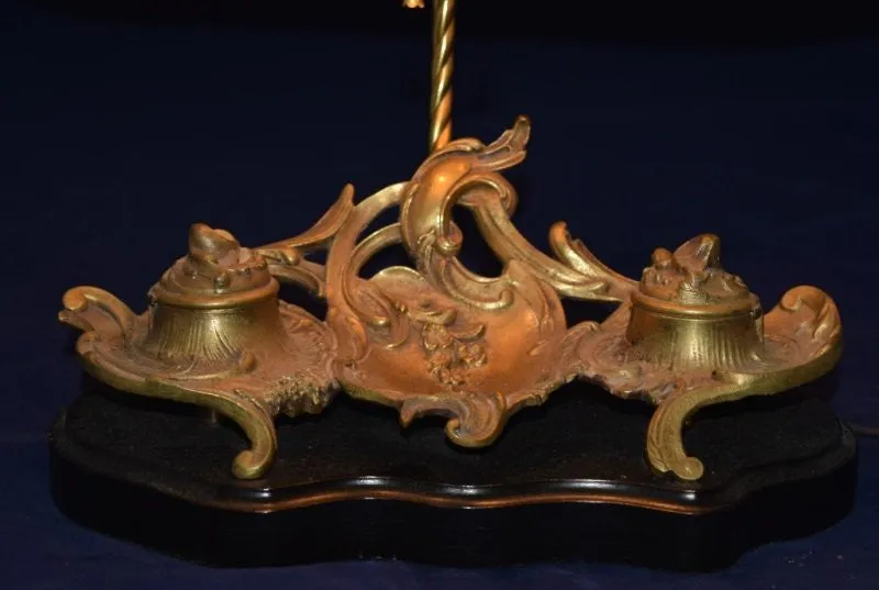French Rococo Inkwell Lamp 19th century ( 1800s )