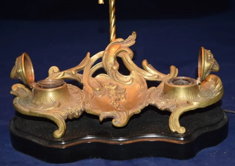 French Rococo Inkwell Lamp 19th century ( 1800s )