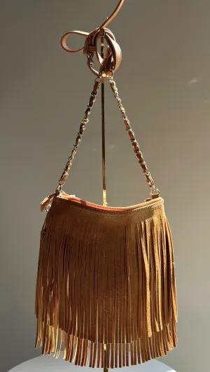 Fringe Crossbody - Mustard