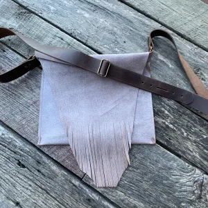 “Ghost” Cross Body Fringe Leather Bag