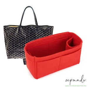 Goyard St Louis and Goyard Anjou Bag Organizer Insert, Bag Organizer with Single Bottle Holder and Exterior Pockets