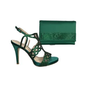 Green Shoes with Matching Bag