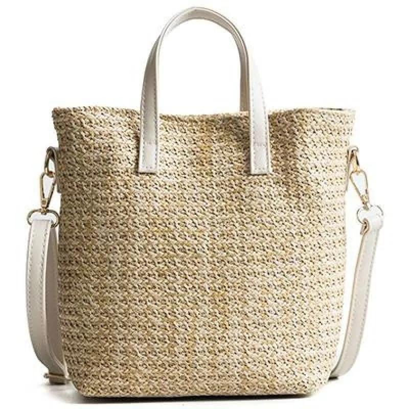Hand-Woven Rattan Bag Embroidery Shoulder Crossbody Bags