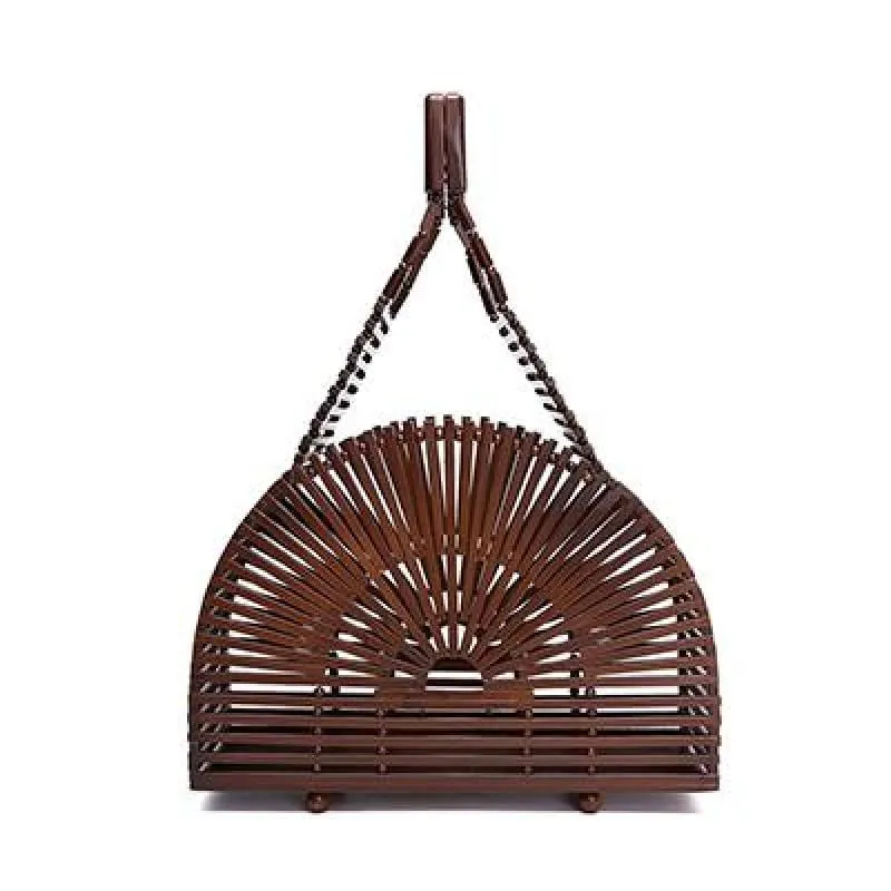 Hand-Woven Rattan Bag Embroidery Shoulder Crossbody Bags