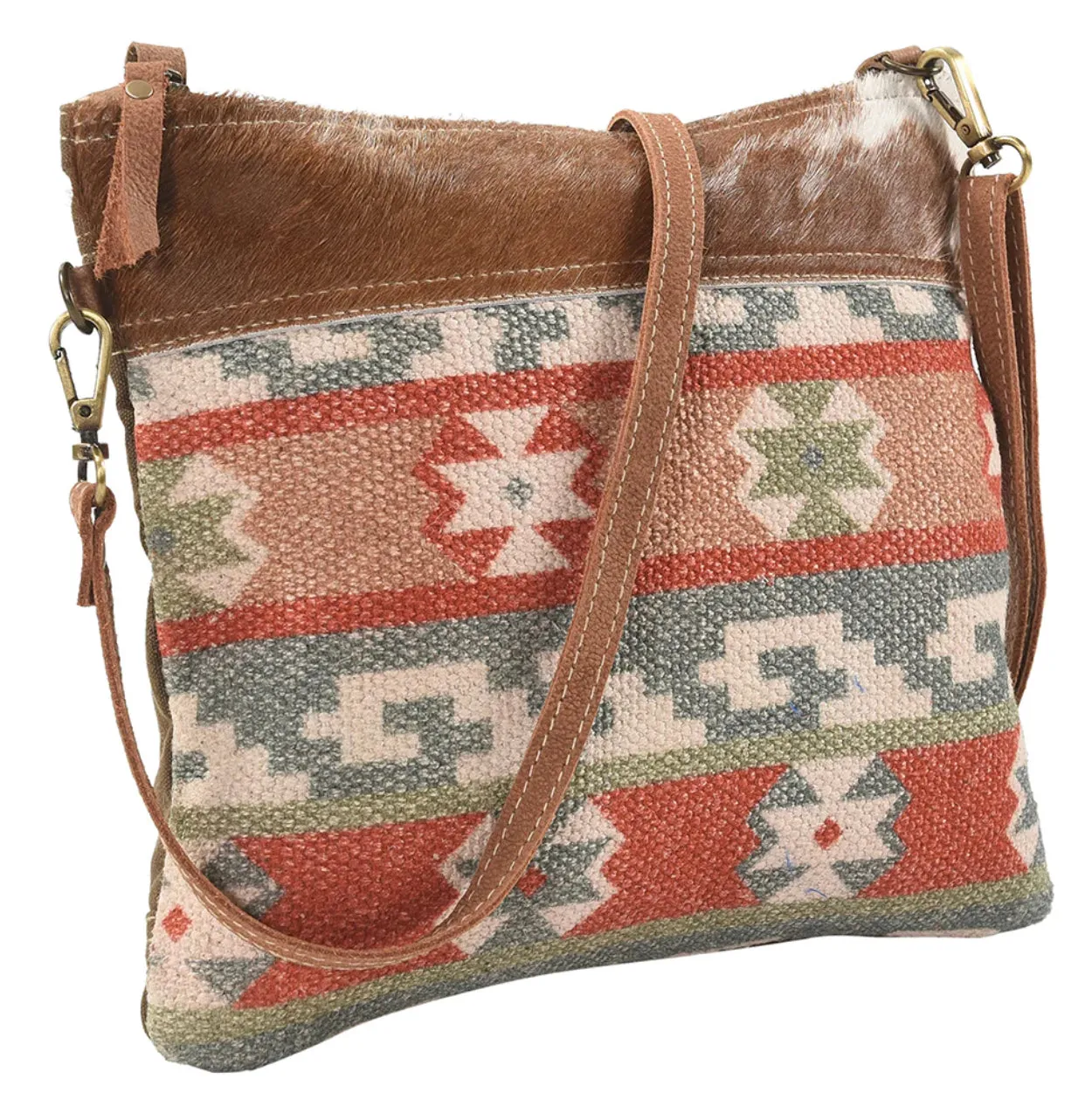 Hannah Leather and Canvas Bag