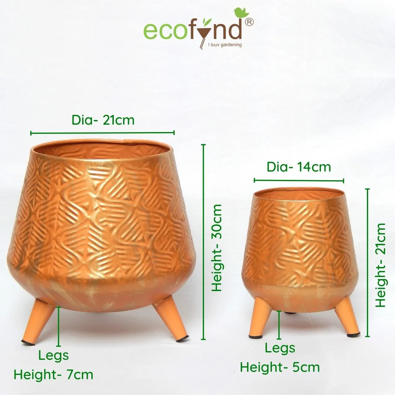 Hazel Metal Planter with Stand