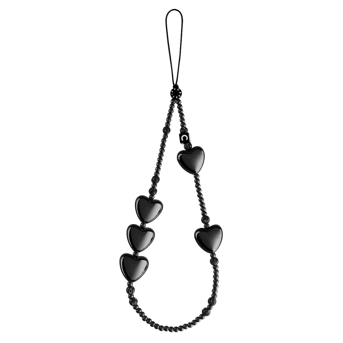 Heart Phone Charm - Heart of Obsidian