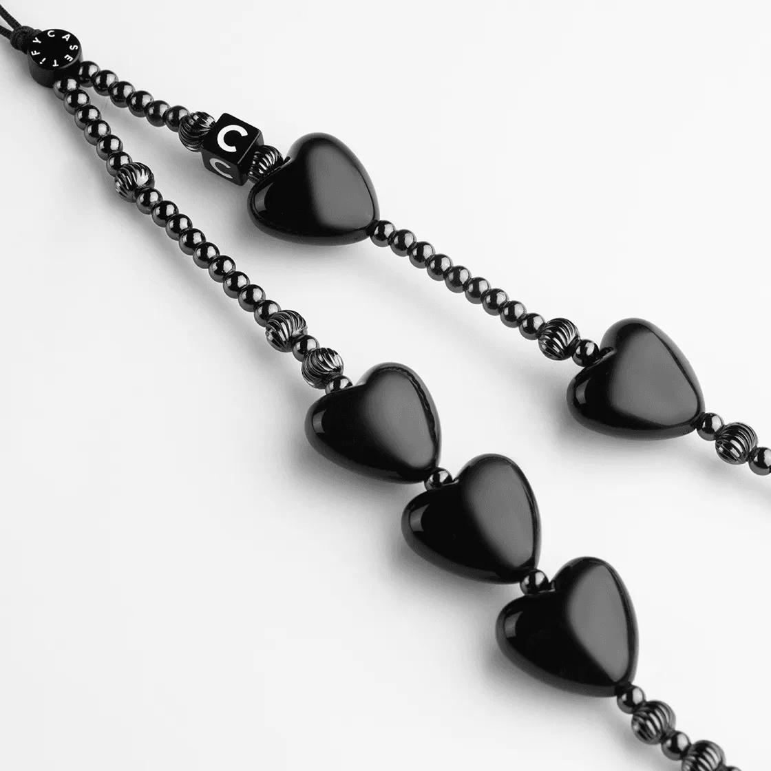 Heart Phone Charm - Heart of Obsidian