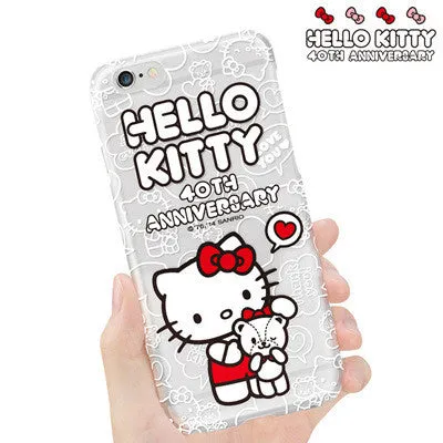 Hello Kitty Bow Cat Case For iPhone 6 6s Plus Printed Soft Back Cover Caso Cell Phone Cases Coque For iPhone 6s Plus 5 5S SE