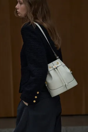 HERVE CLASSIC BUCKET BAG Ivory