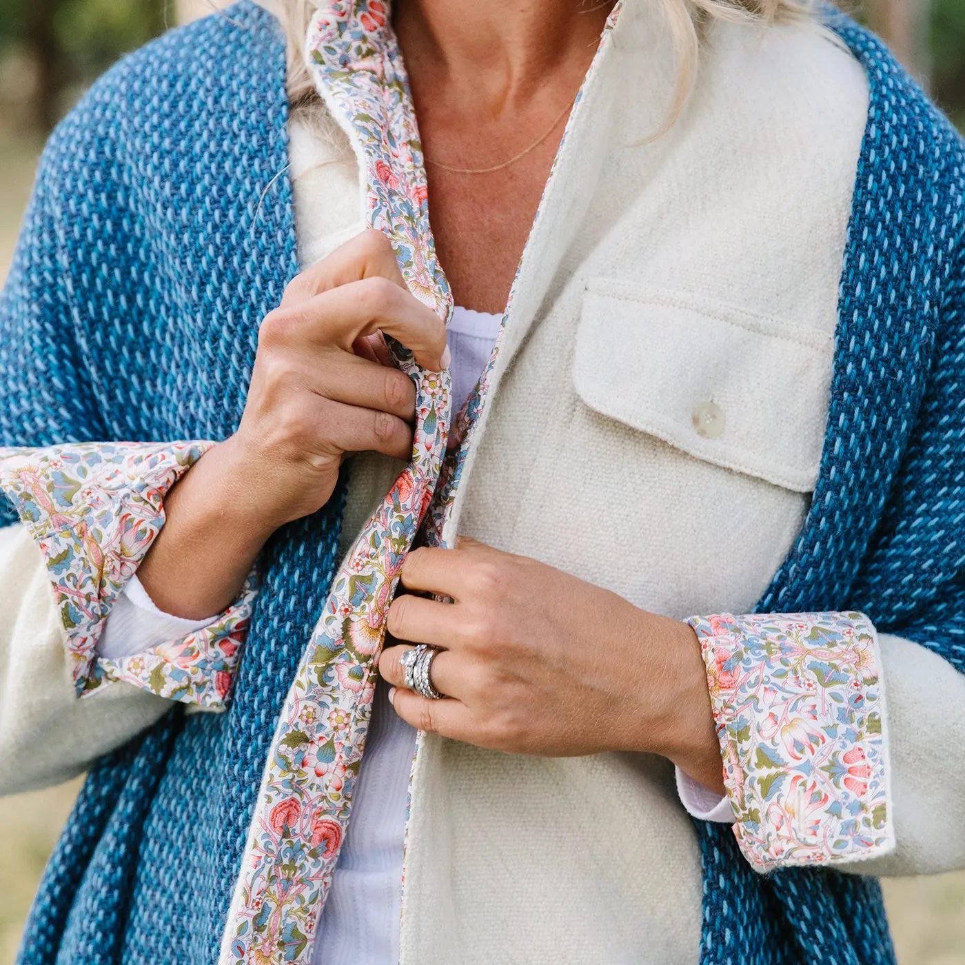 High Seas Handwoven Alpaca Wrap