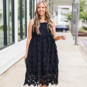 In The Details Midi Dress, Black