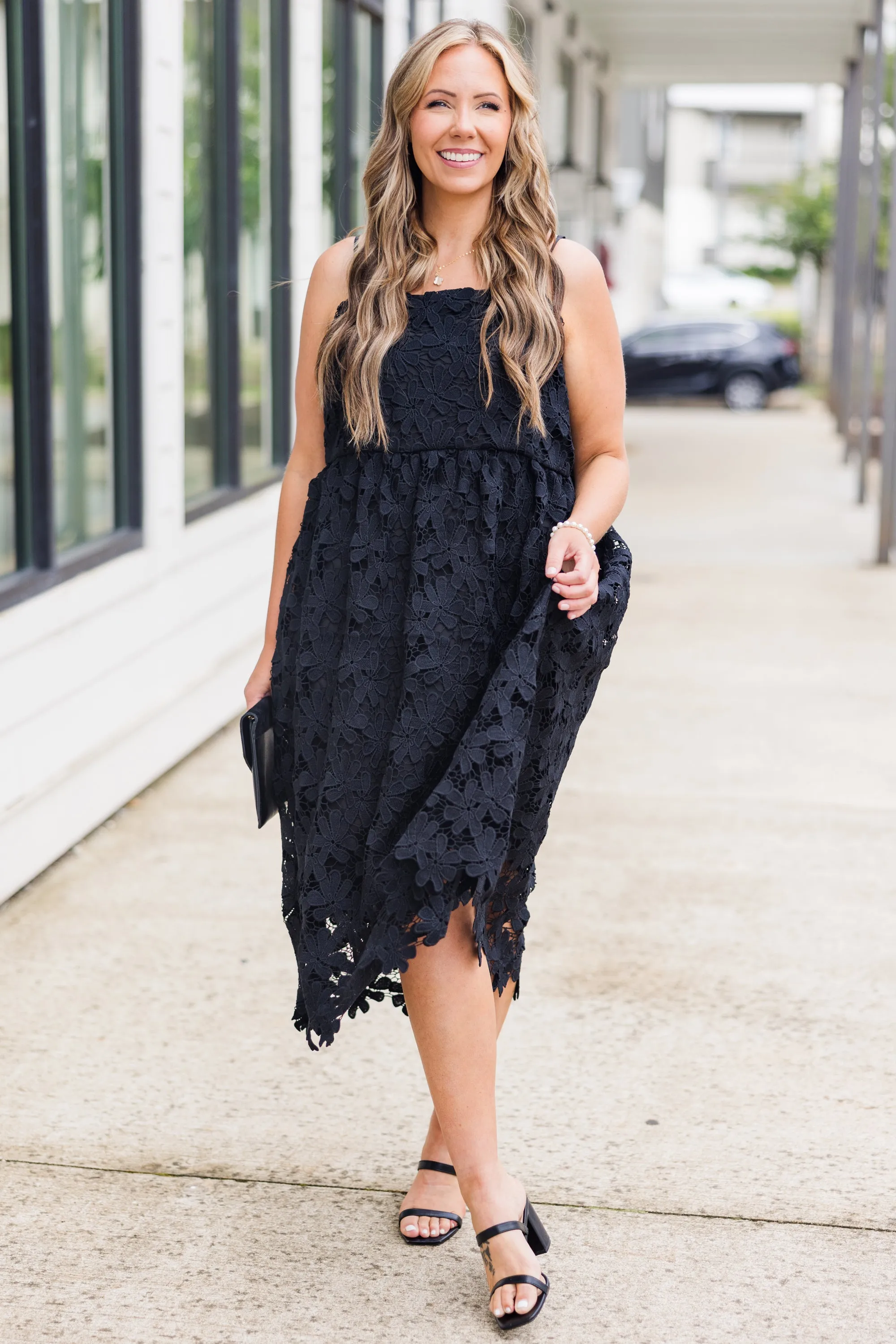 In The Details Midi Dress, Black
