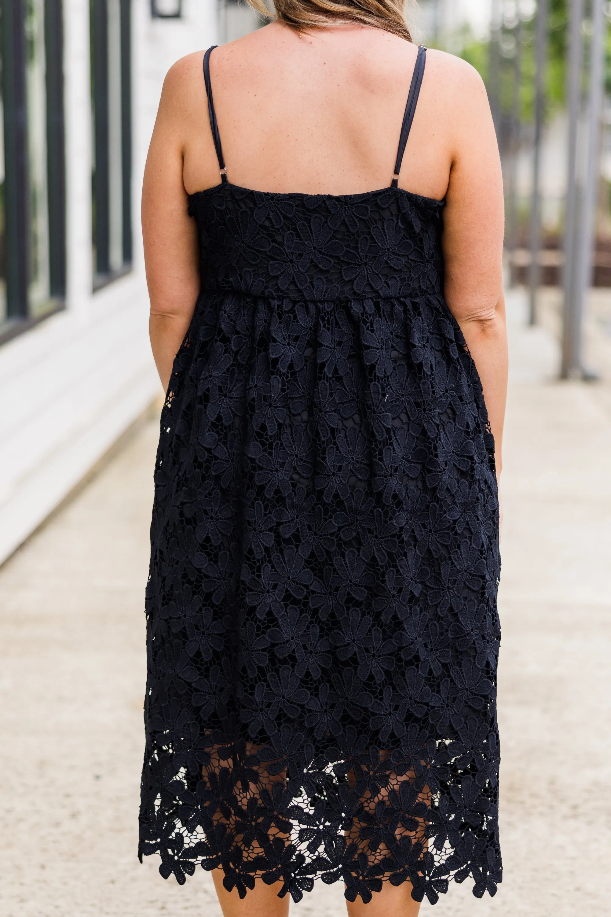 In The Details Midi Dress, Black