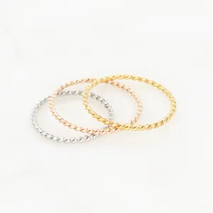 In The Details Stacking Ring - Braided