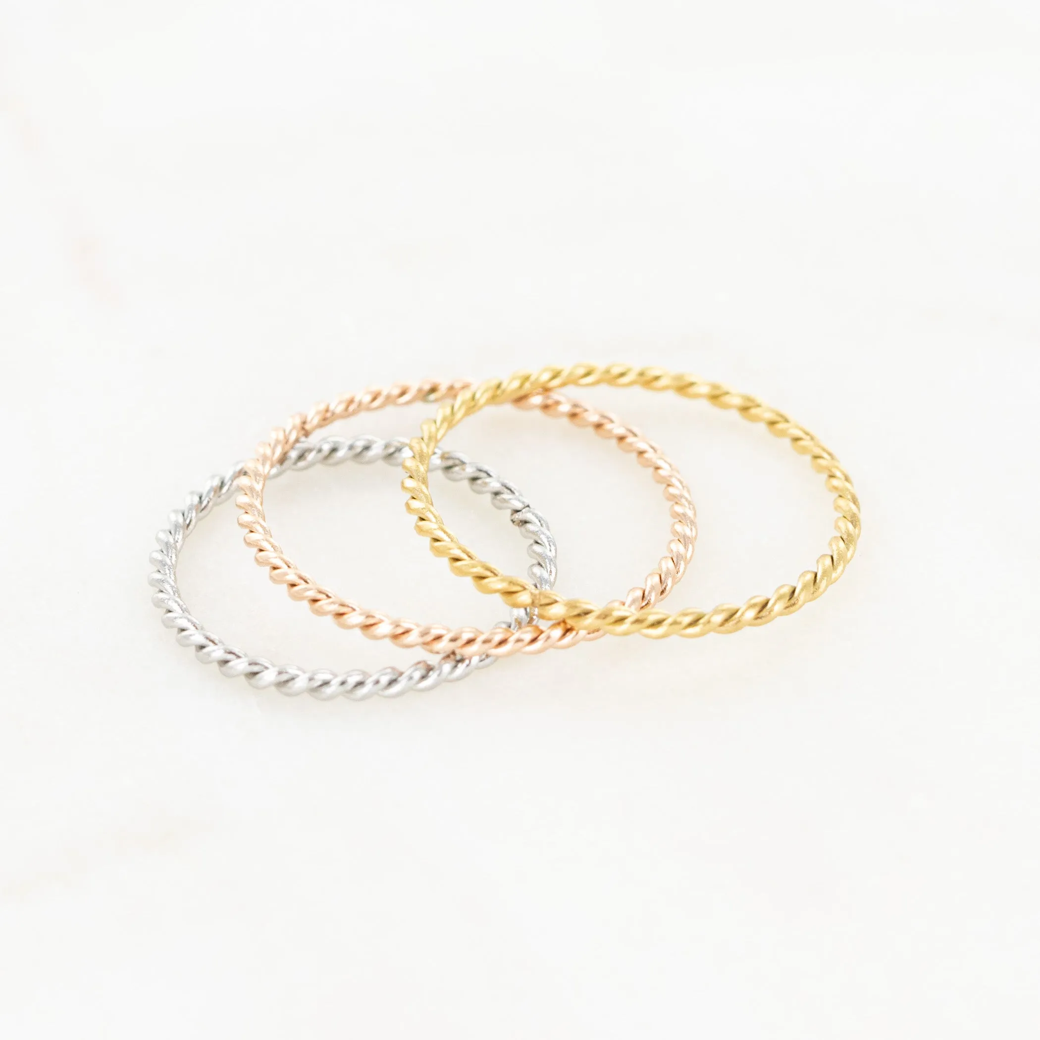 In The Details Stacking Ring - Braided