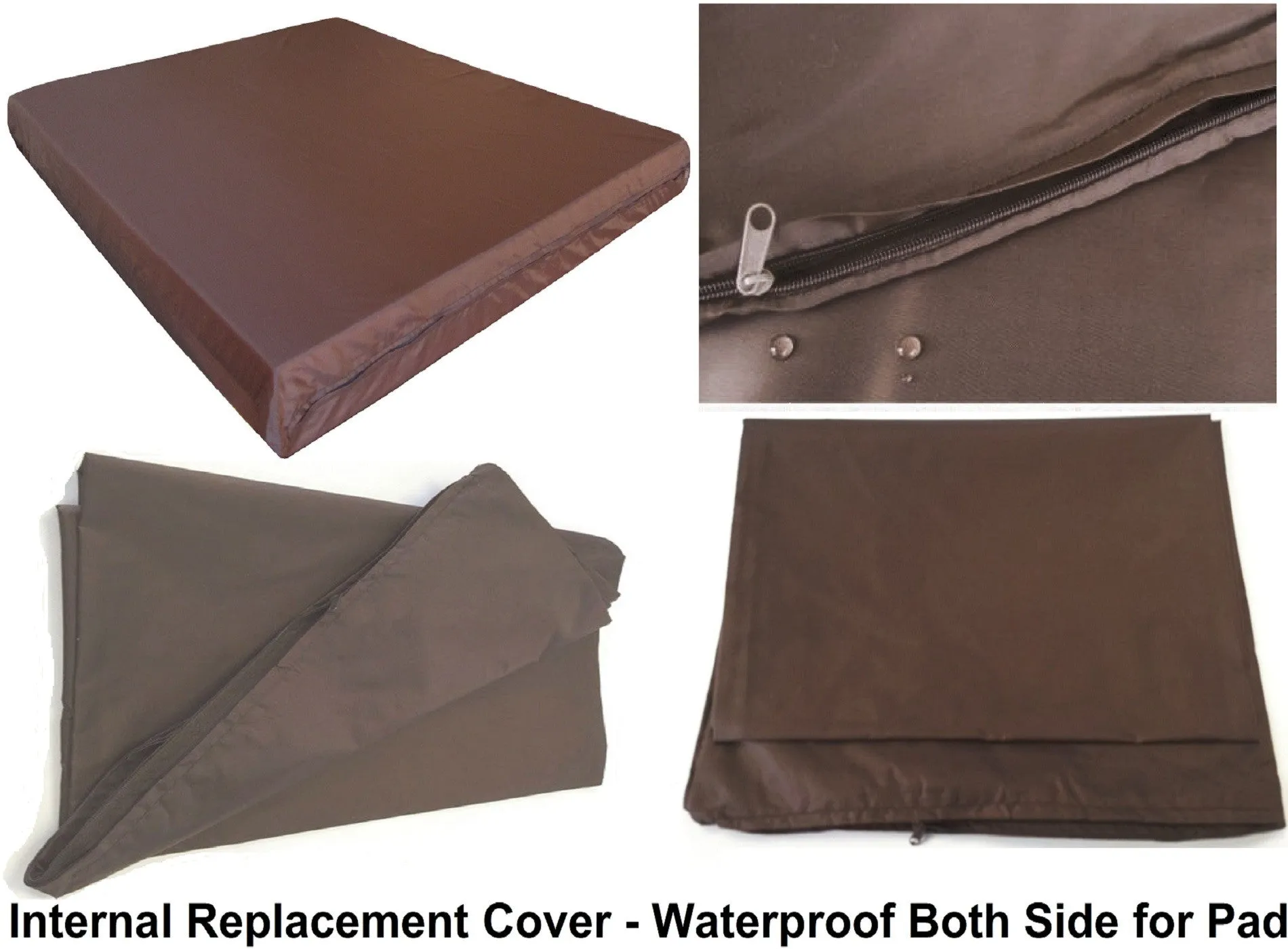 Internal Replacement Cover for Patio Memory Foam Pad Cushion