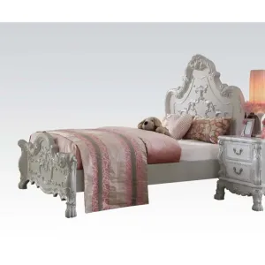 Jazlyn Decorative Carvings Full Bed, Antique White