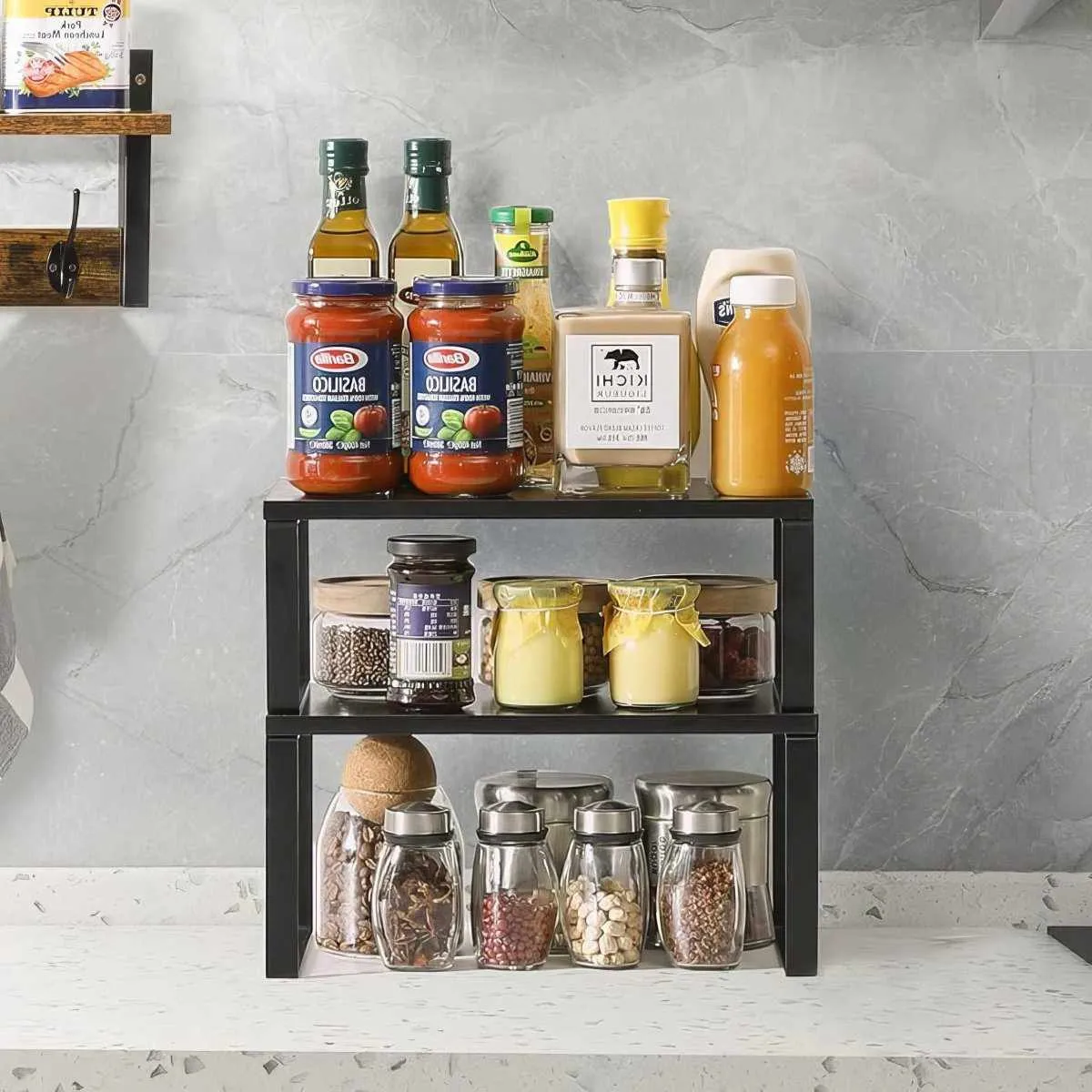 Kitchen Counter-Top Shelves, Storage organizer
